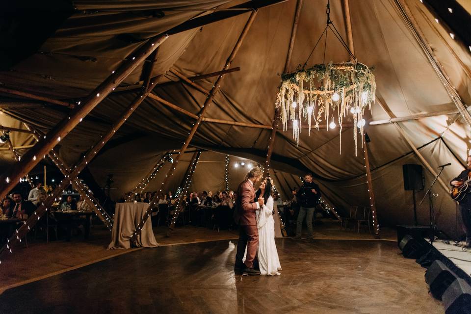 First dance in the teepee