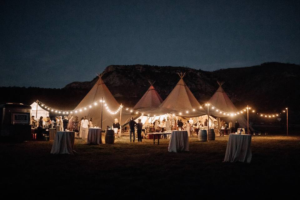 Under the sky event rental