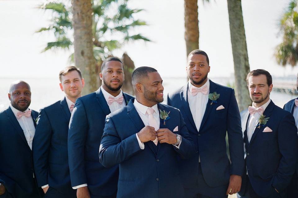 Groom and groomsmen