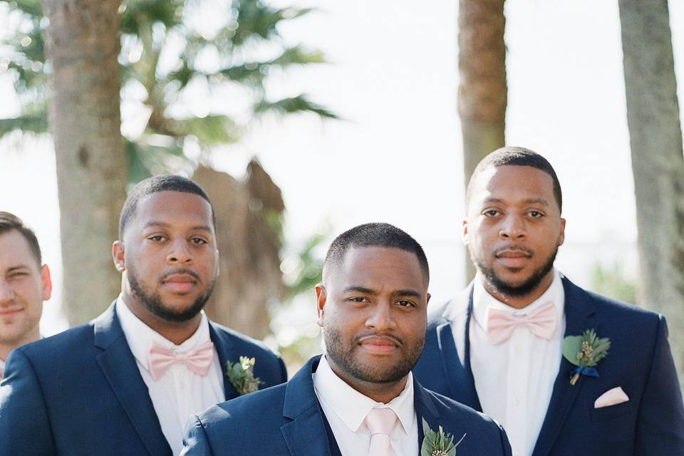 Groom and groomsmen