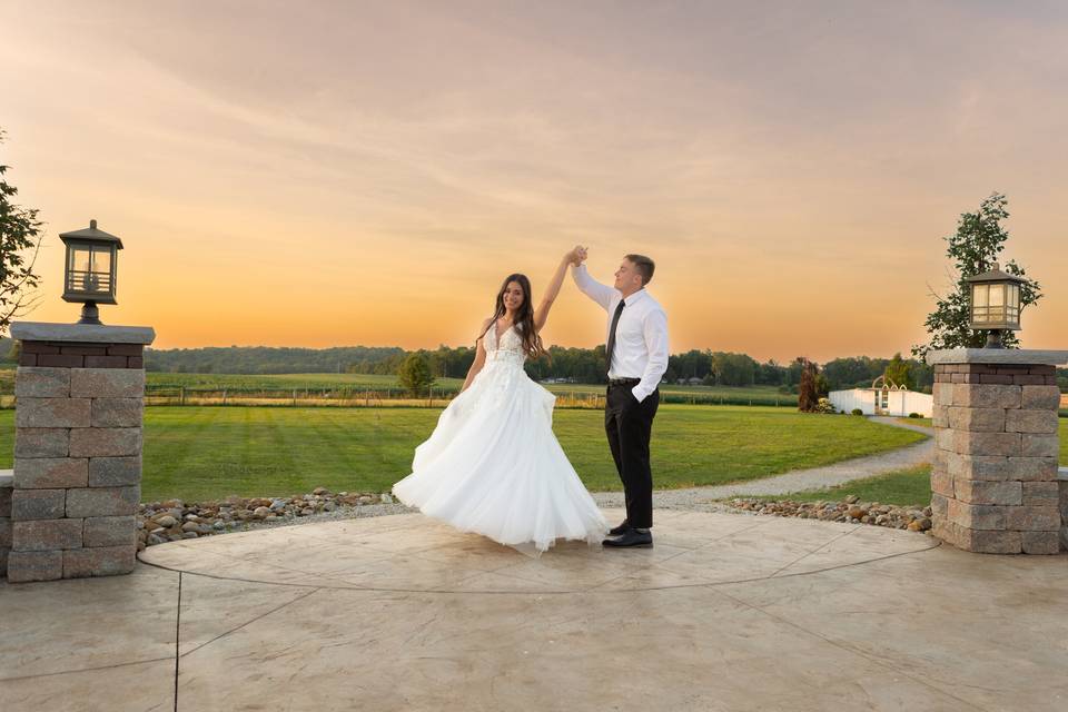 Sunset Dance on Patio