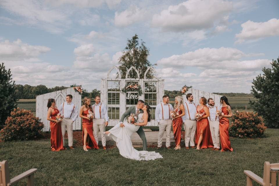 Wedding Party at Chapel