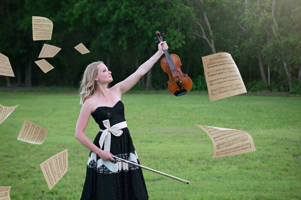 Violin photoshoot