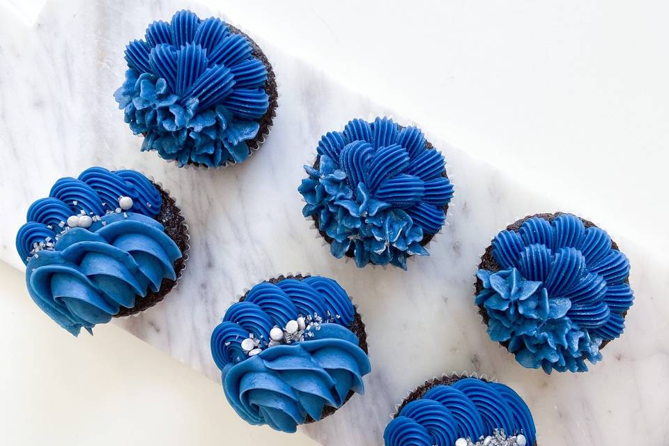 Navy Cupcakes