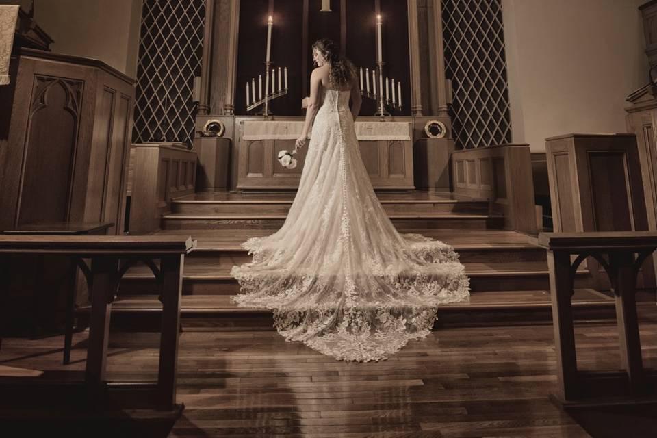 At the alter