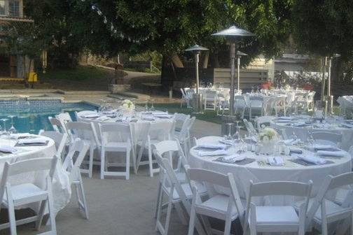 Wedding Reception at Marrakesh House Culver City with Rentals provided by Imperial Party Rentals