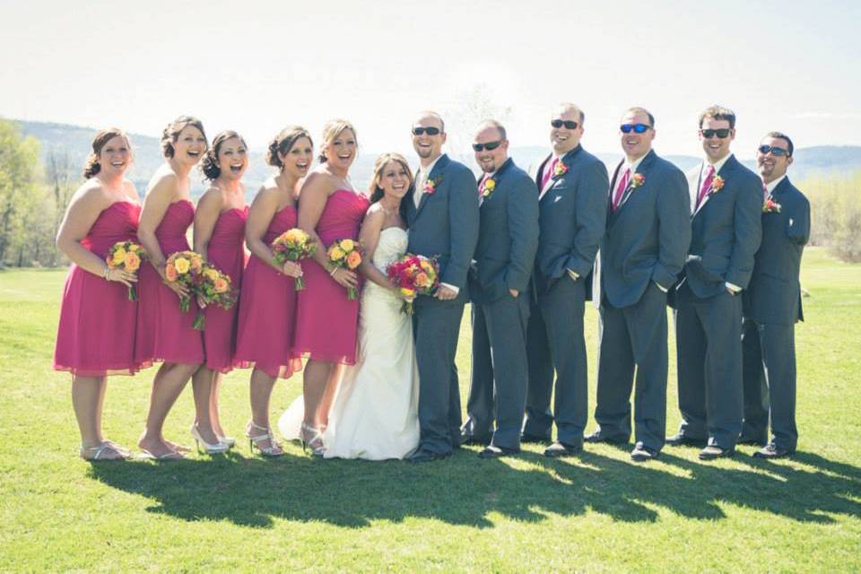 Britny & Groom & Bridal Party