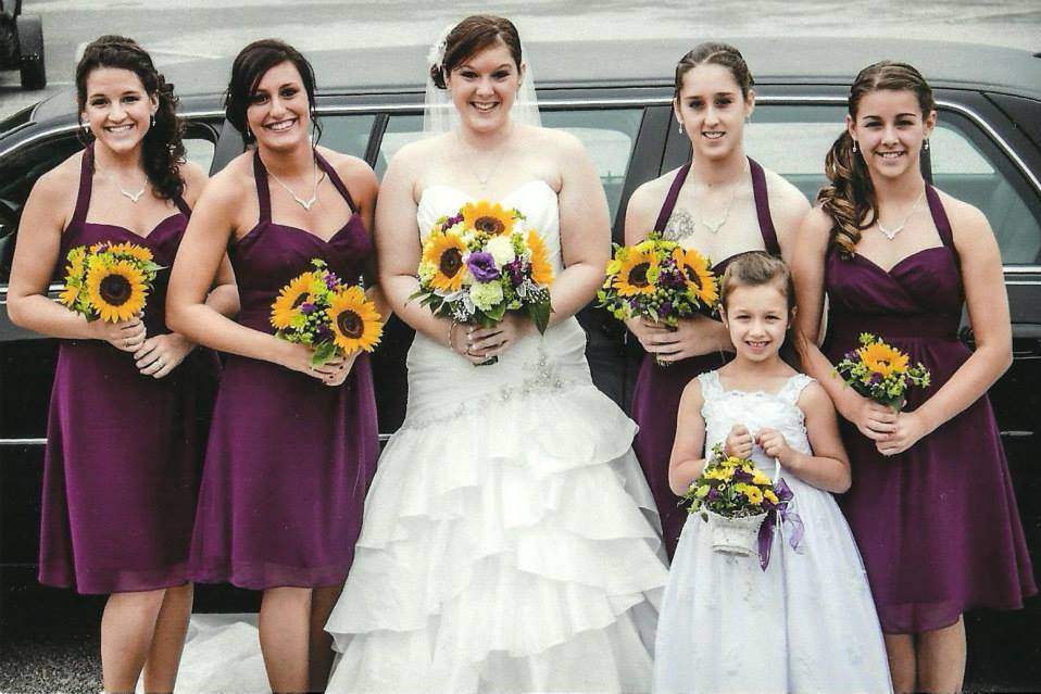 Kayla and her Bridesmaids