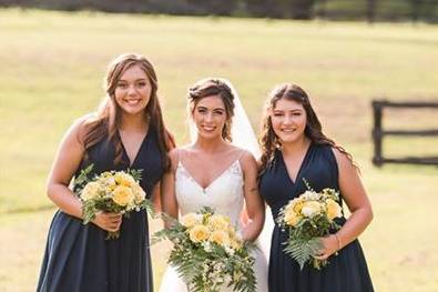 Linda and her Bridesmaids