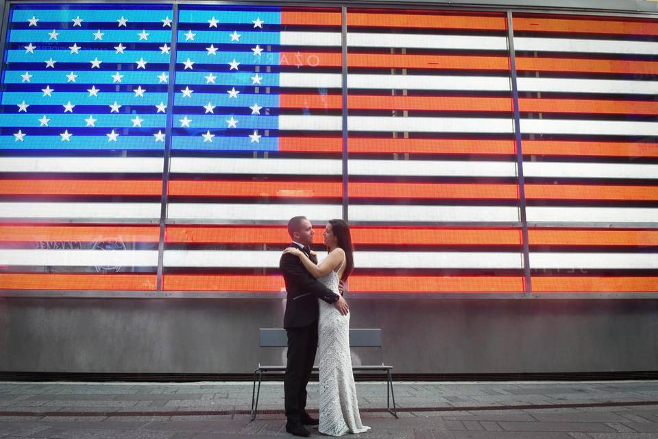 Times Square wedding