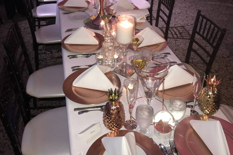 Long table set-up