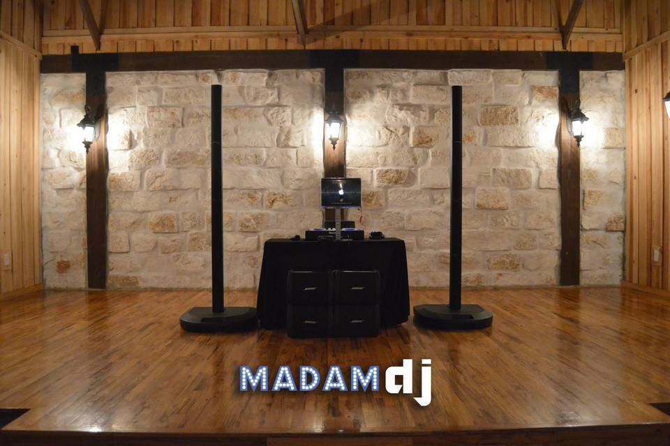 Package C is the package you would choose if you do not need lights at your event. It includes 2 up lights, sound system, wireless mic, 2 DJ's, emcee services, and event planner.(Sound system would be QSC or Bose)This is the Bose system