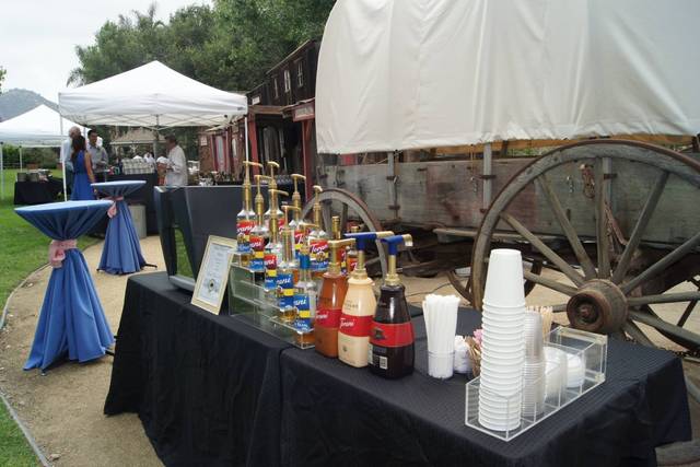 Open bar table