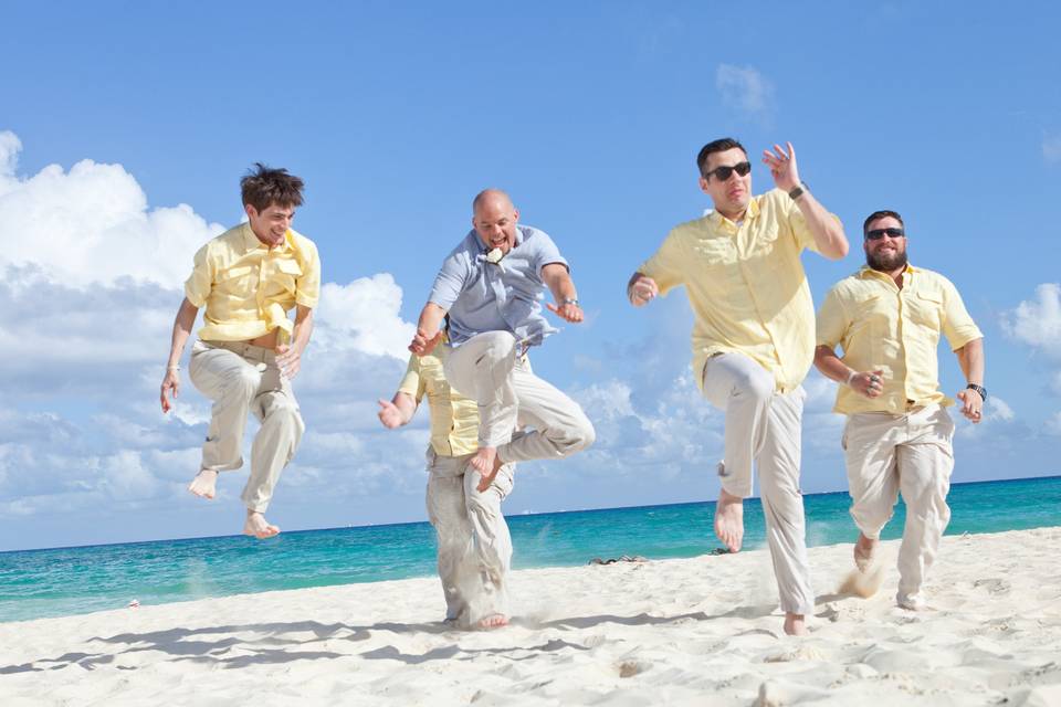 Groom and groomsmen