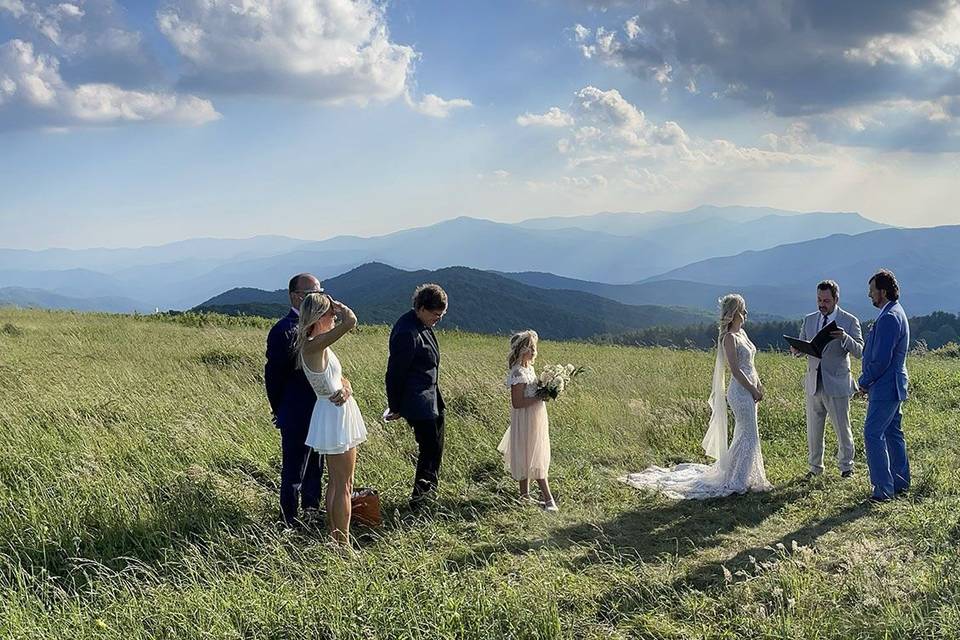 AVL Mountain Top Wedding