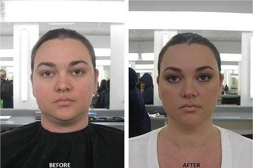 Miss L Before and After
Light brow shaping and corrective makeup