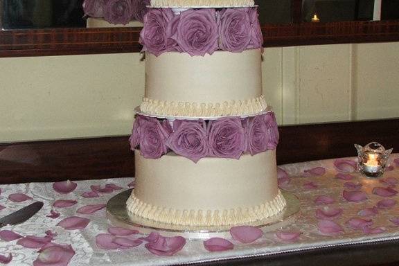 Gabrielle Chocolates Round Three Tier Wedding Cake