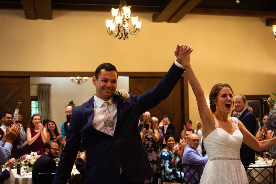 Bride & Groom introductions