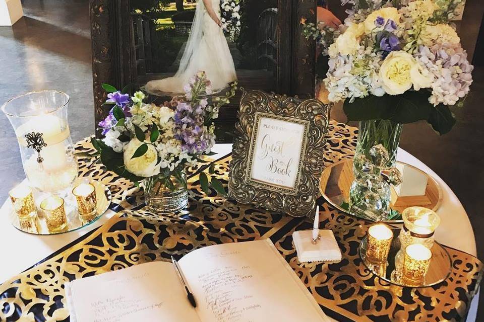 Guest book signing