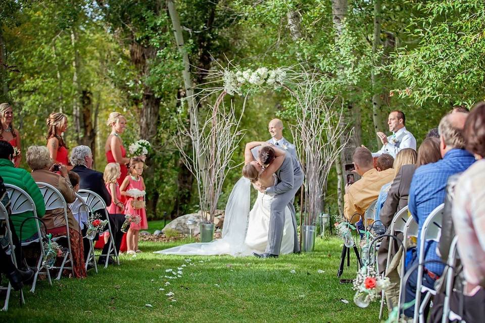 Wedding kiss