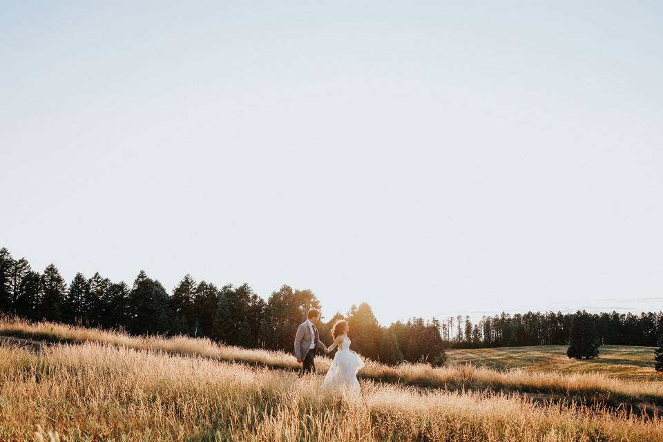 Couple at Sunset in Oregon