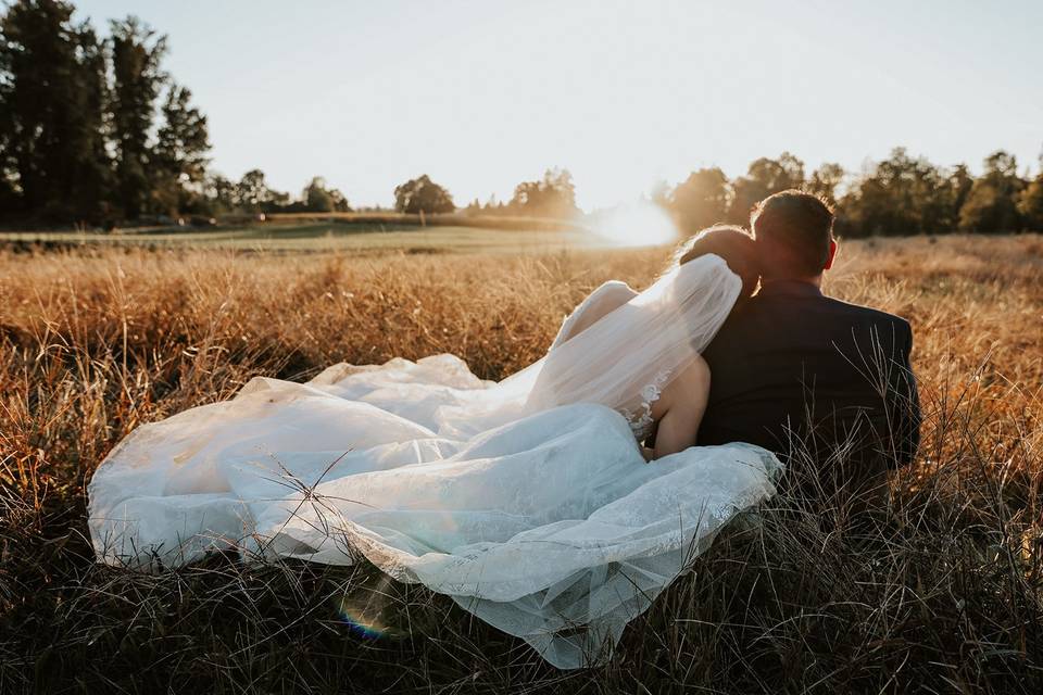 Couple at Sunset in Oregon