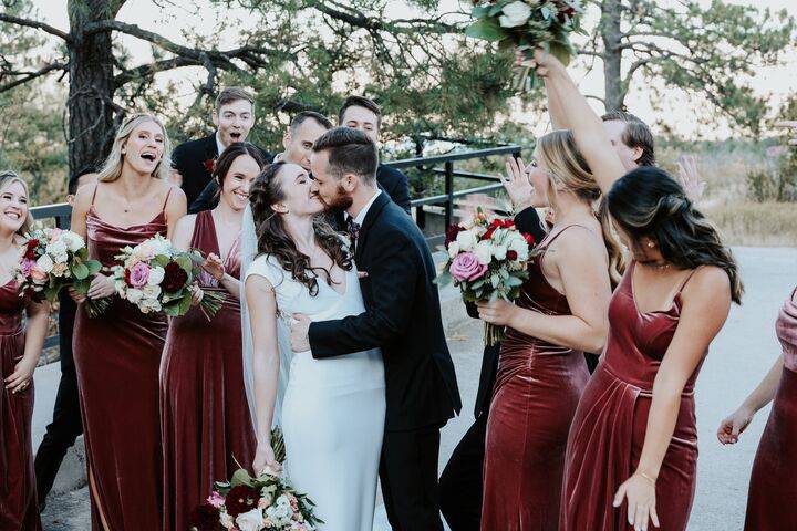 Wedding party in Colorado