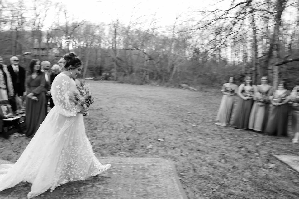 Ceremony in the woods
