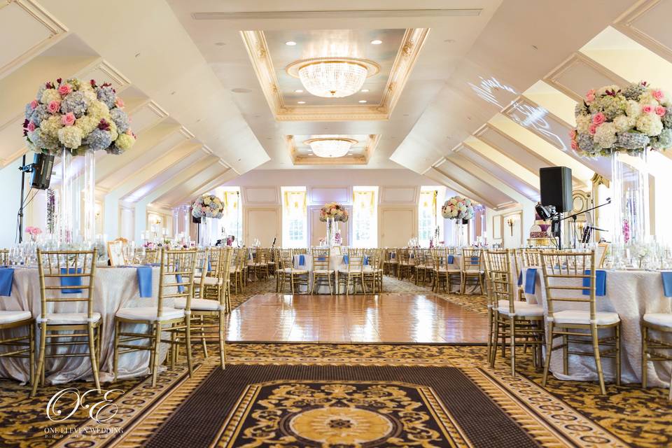 Reception venue setup