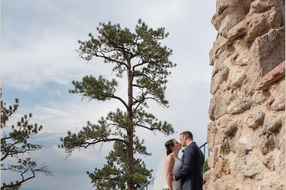 Mountain Wedding Cake