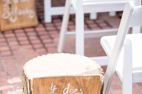 Ceremony decor