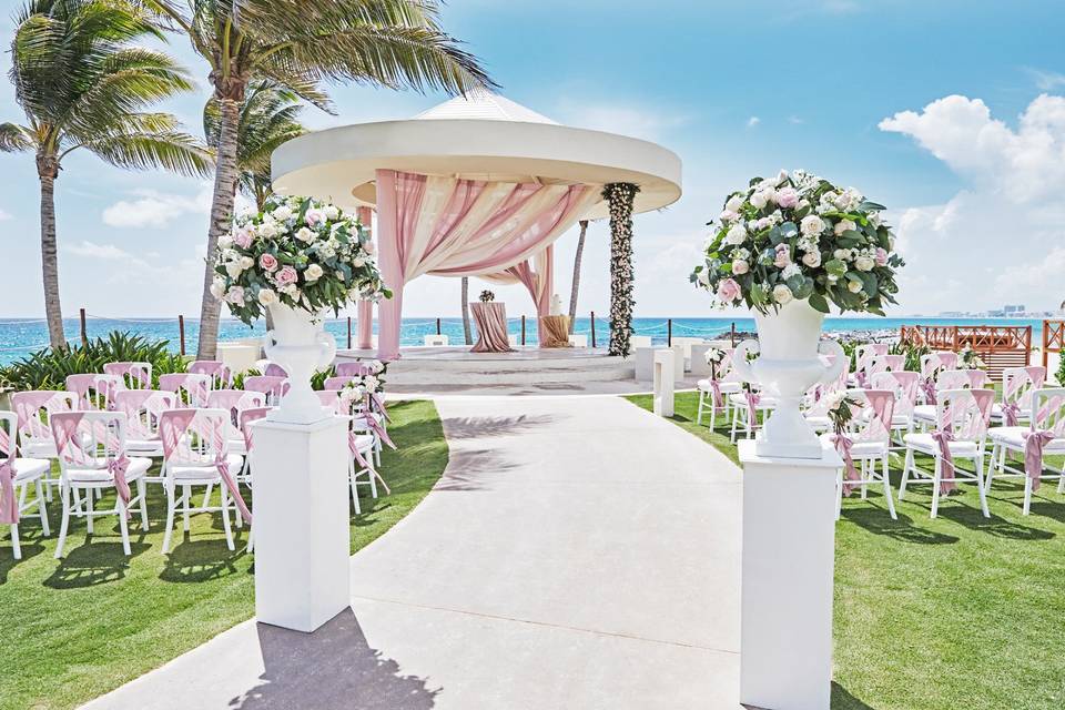 Beach themed ceremony