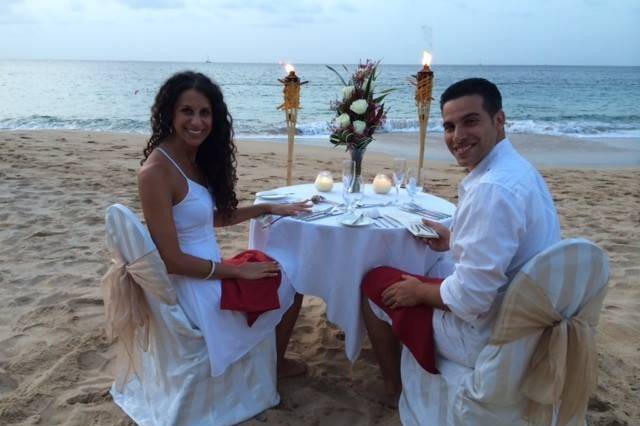 Candlelight Honeymoon Dinner