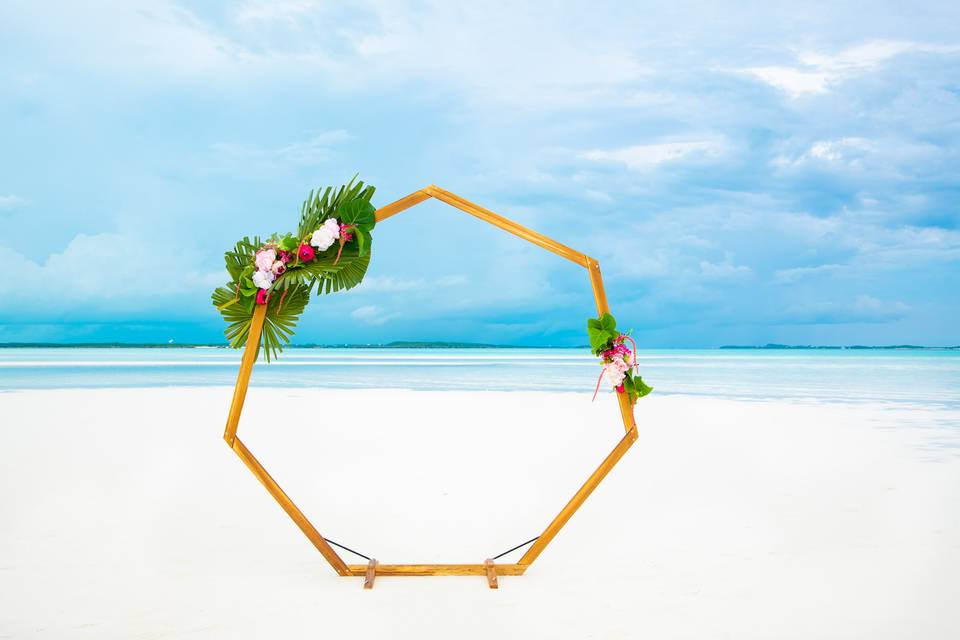 Sandbar Wedding Arch