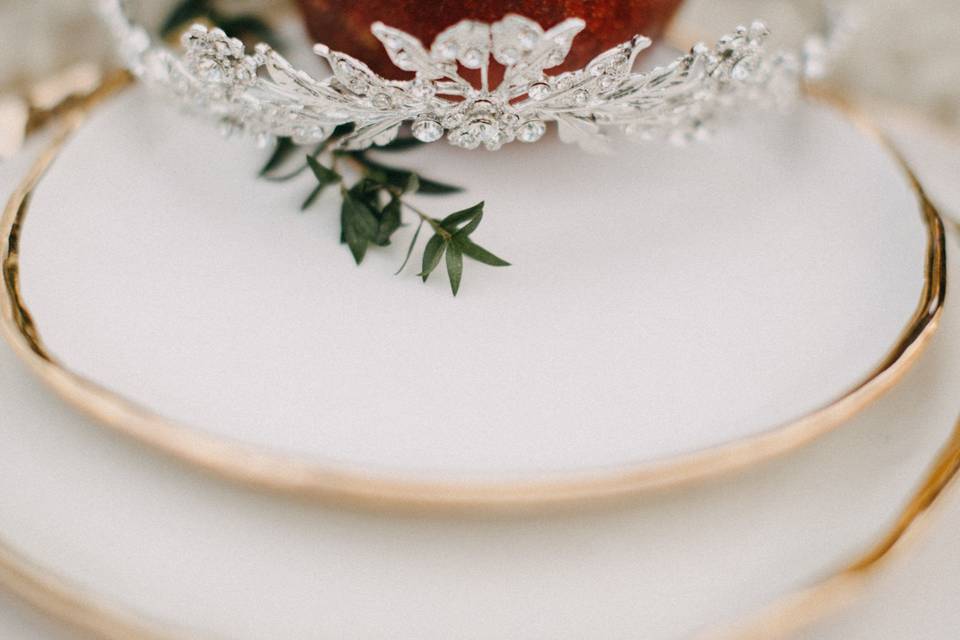 FLEUR | delicate silver bridal crown