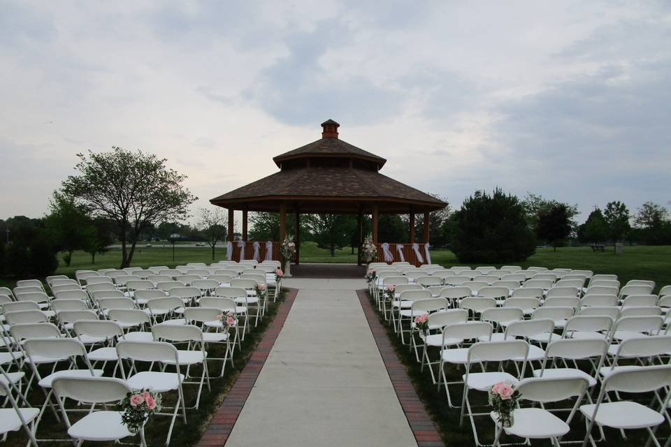 Wedding ceremony area