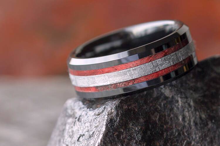 Eternity Band with Meteorite