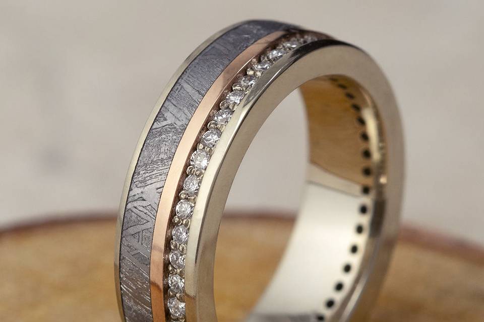 Eternity Band with Meteorite