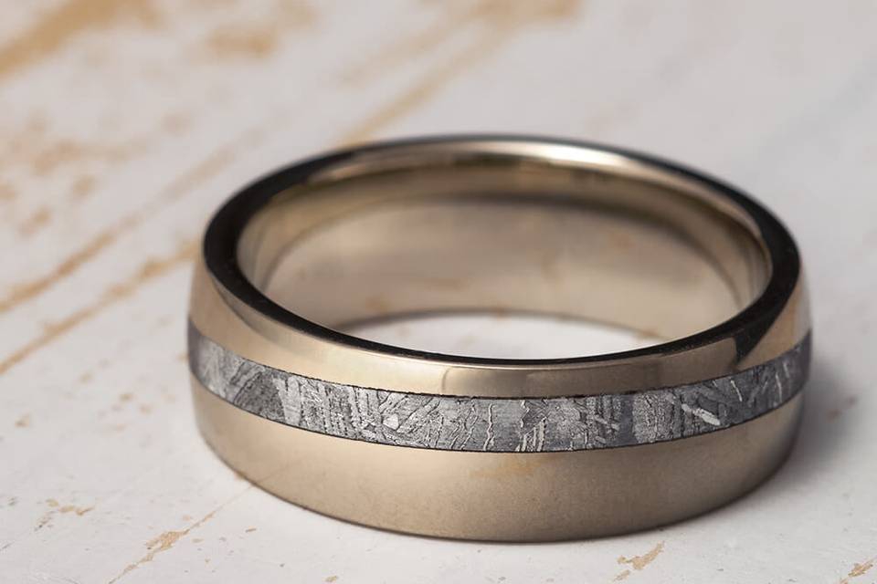 Dino Bone Wedding Rings