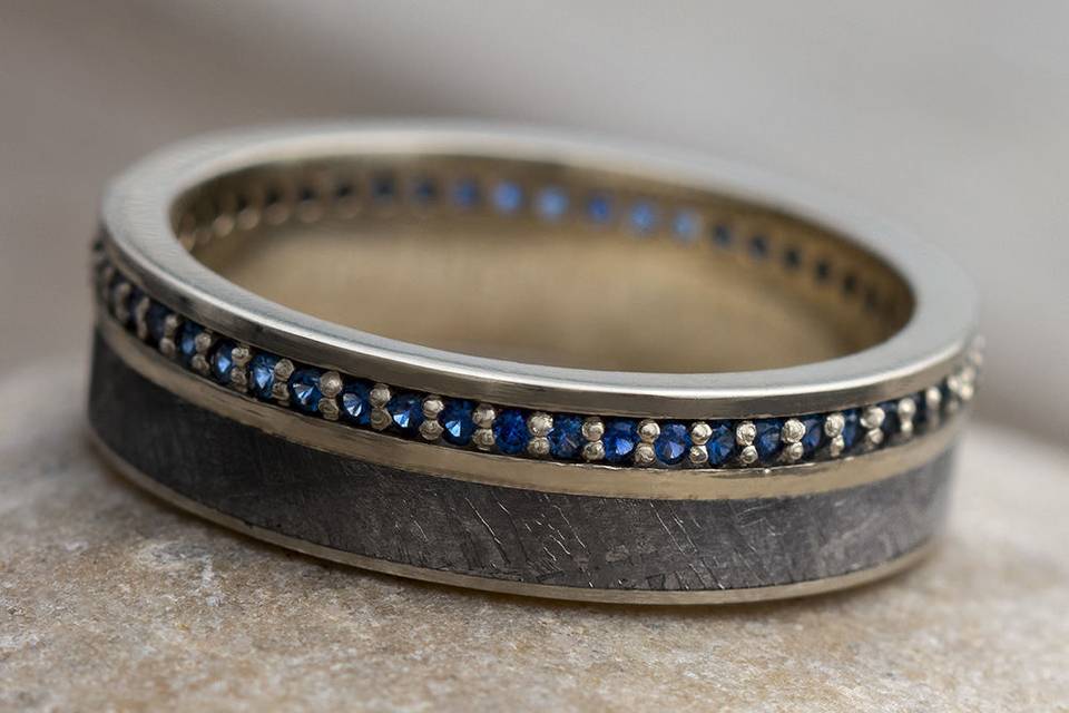 Sapphire Eternity Band