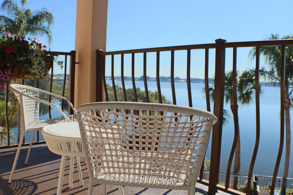 Balcony Lake View: Bougainvillea SuitesFall in love with these rooms. A perfect Honeymoon Suite or for that romantic getaway, these rooms offer a dining area, and walkout balcony overlooking our stunning Pool, Garden, & Lake Jackson.