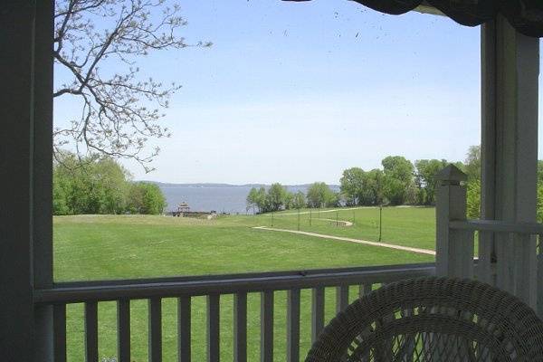 View of the Bay from second floor porch