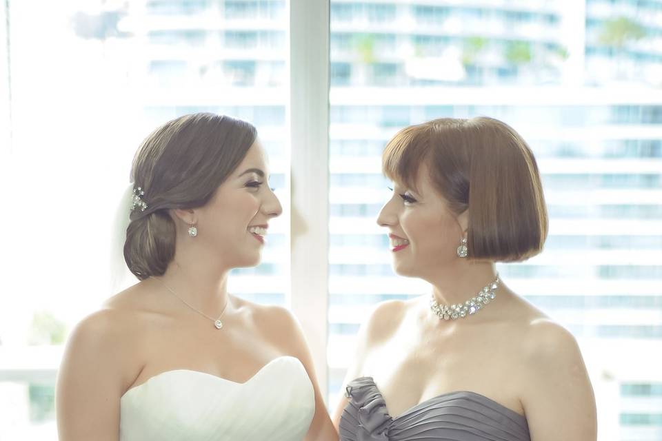 Bride & mom