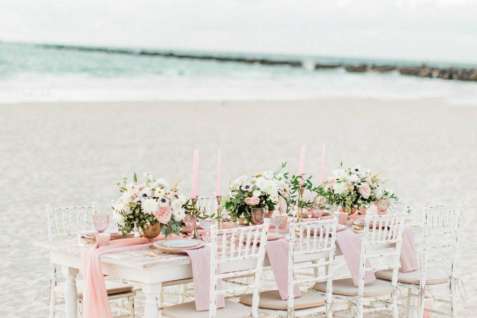 Intimate beach wedding