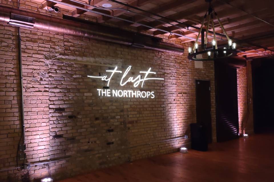Custom Gobo and Lighting