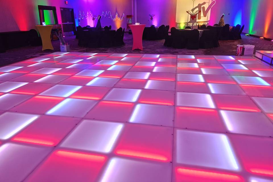 MTV Gobo, LED Floor and Lighti