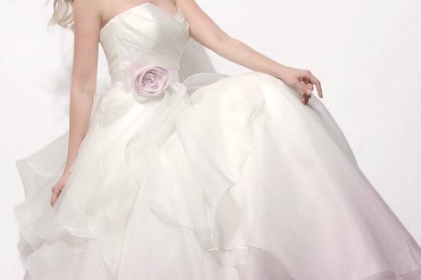 Modern Trousseau ombre bridal gown.