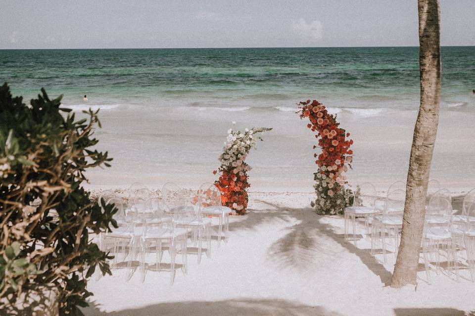 Ceremony in Tulum J&S