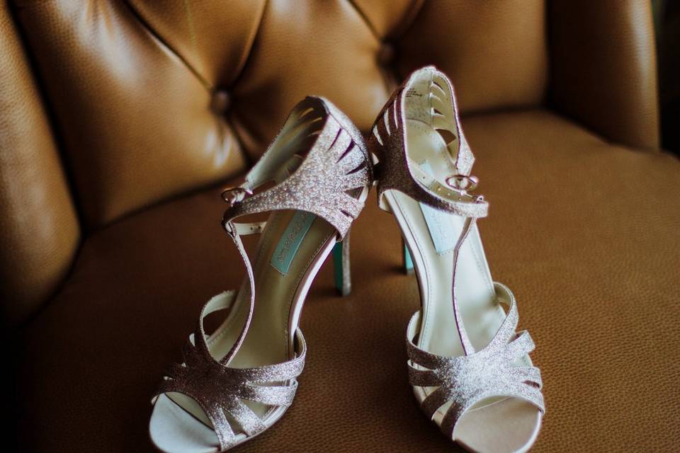 Shoes that sparkle.