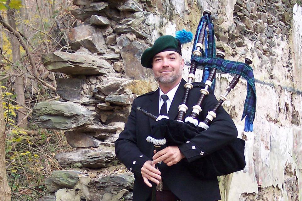 Scottish bagpiper, Florida